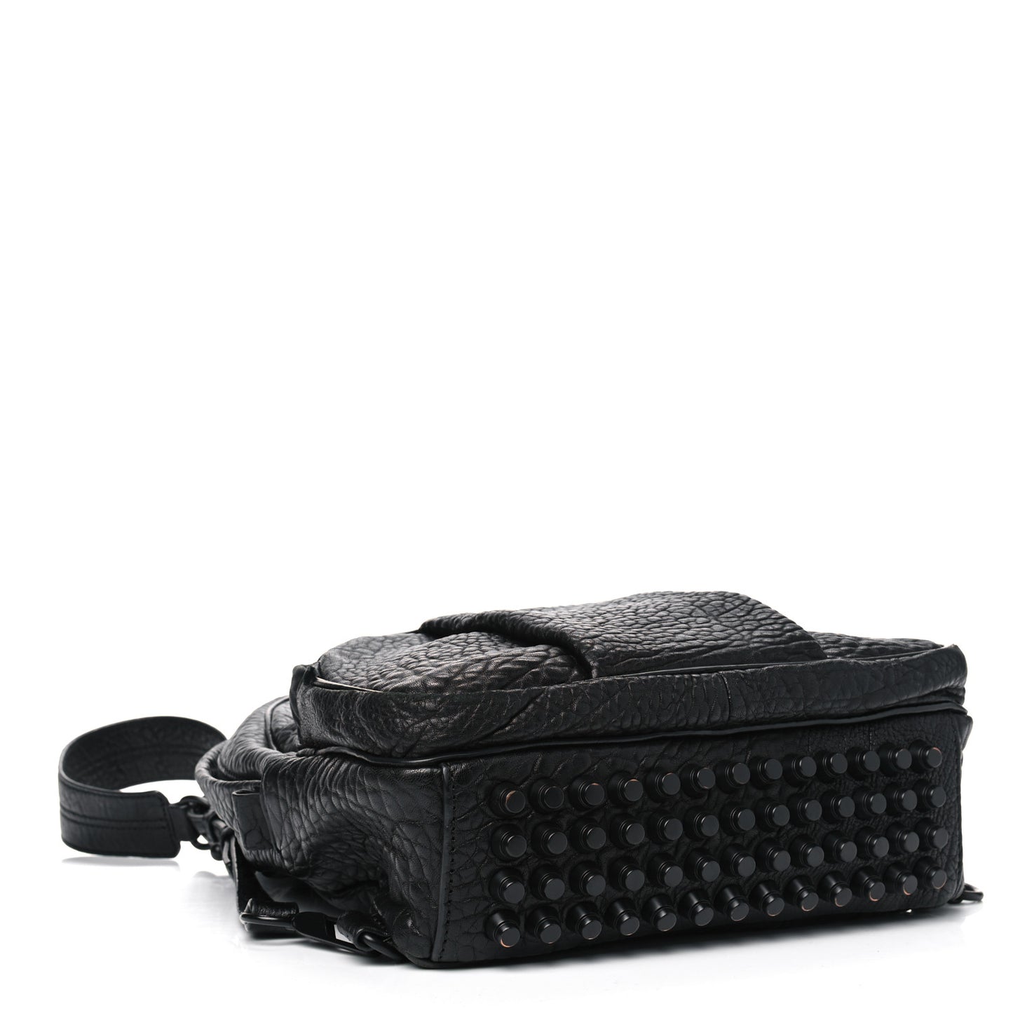 Pebbled Lambskin Dumbo Backpack Black Matte Black Hardware