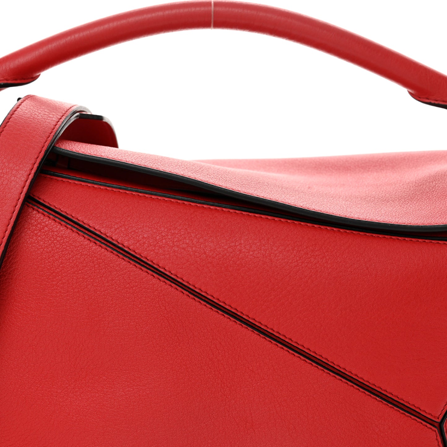 Calfskin Medium Puzzle Bag Scarlet