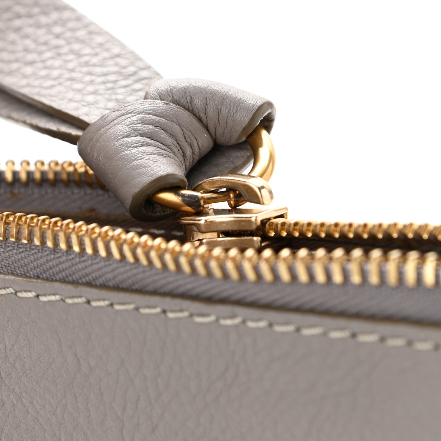 Calfskin Small Marcie Satchel Cashmere Grey