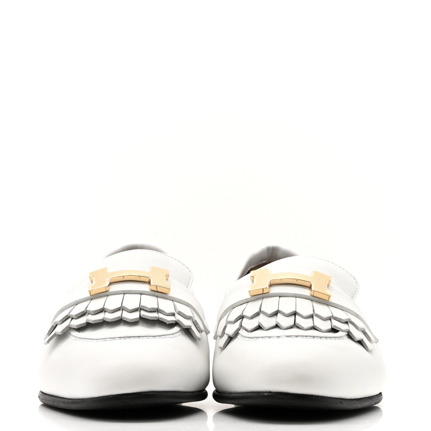 Calfskin Womens Royal Loafers 35 White