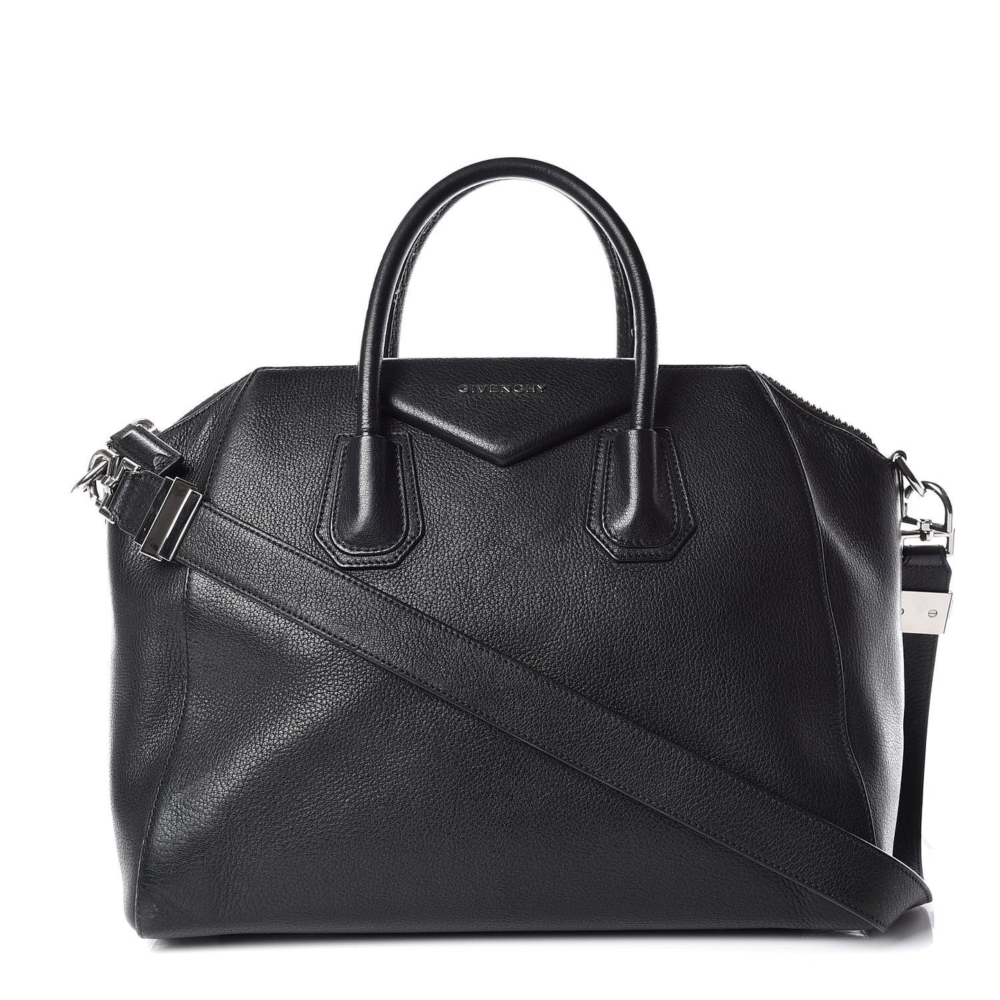 Sugar Goatskin Medium Antigona Black