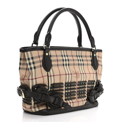 Burberry Haymarket Check Tote Chocolate 4 of 11