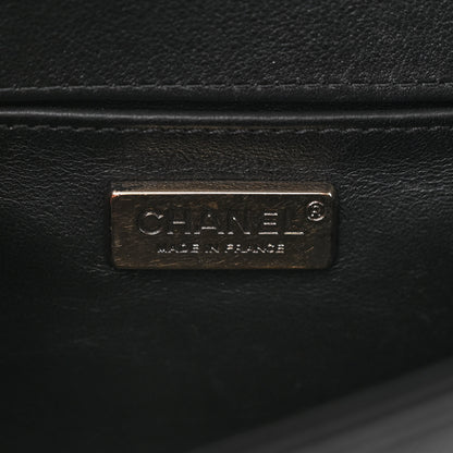 Chanel Galuchat Stingray Small Boy Flap Black Silver 6 of 10