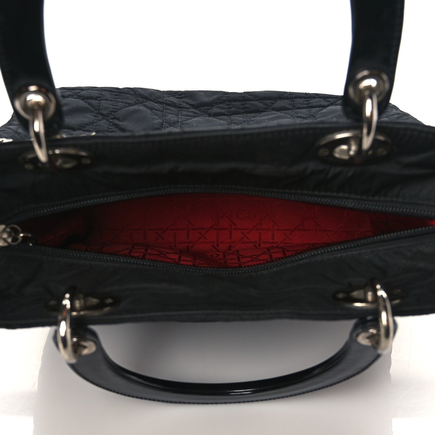 Christian Dior Nylon Cannage Medium Lady Dior Black 5 of 11
