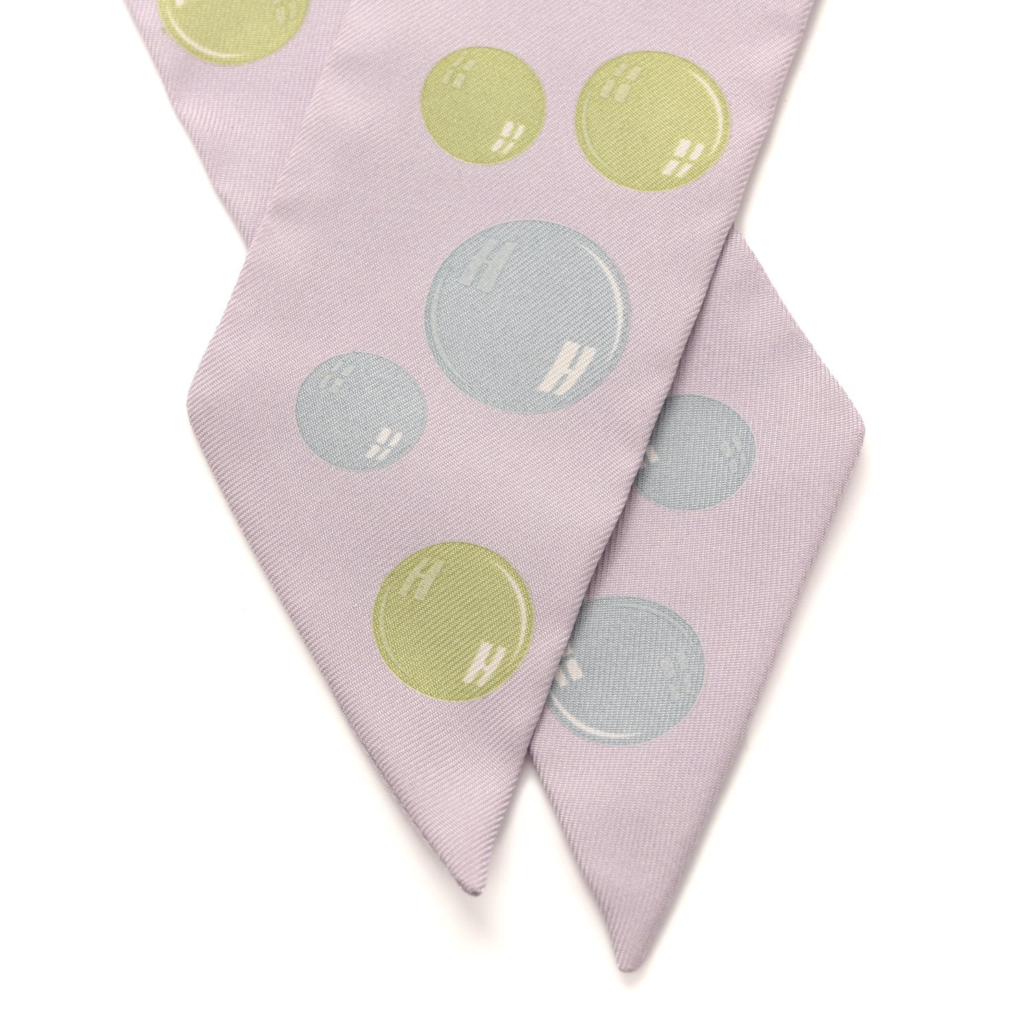 Hermes Silk Bal De Bulles Twilly 2 of 5