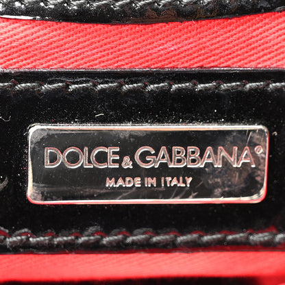 Dolce & Gabbana Calf Hair Leopard Print Patent Miss Silky Satchel Naturale 6 of 10