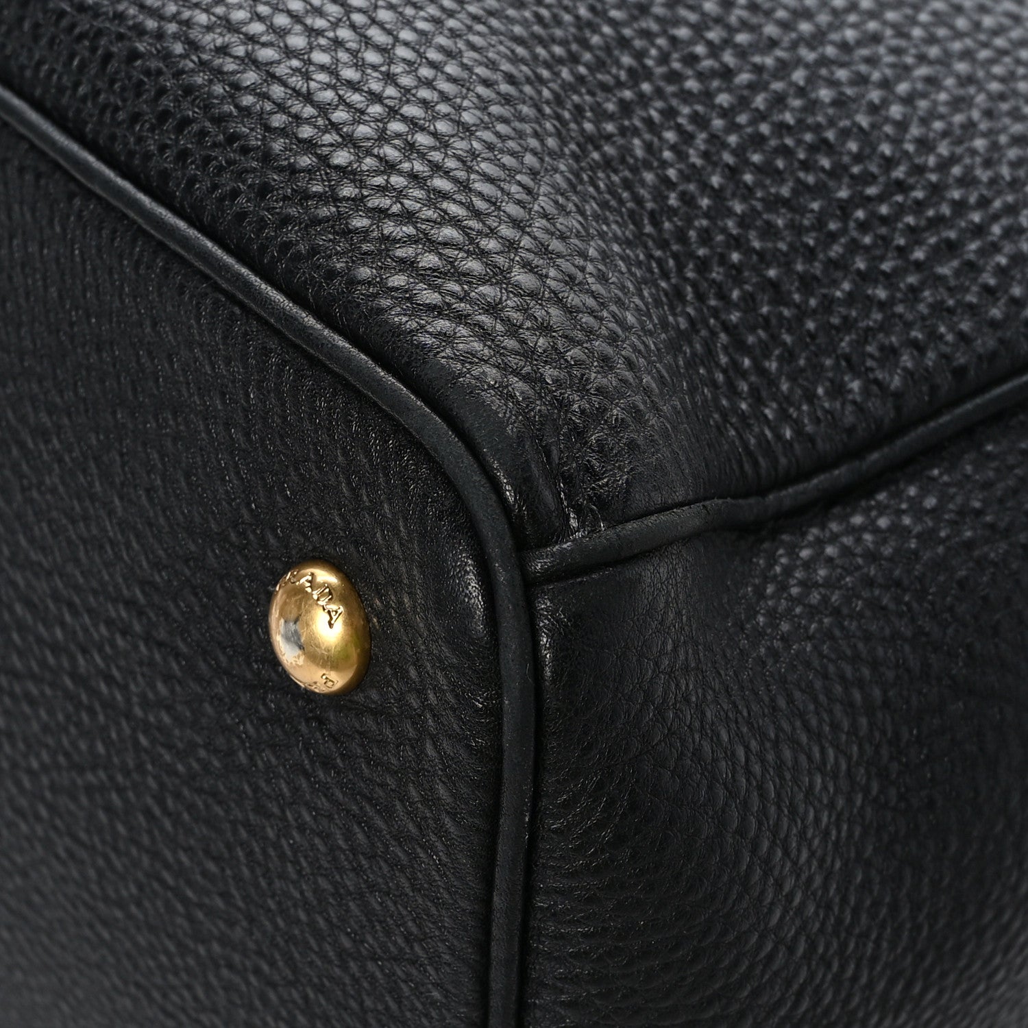 Prada Vitello Daino Tote Black 10 of 10