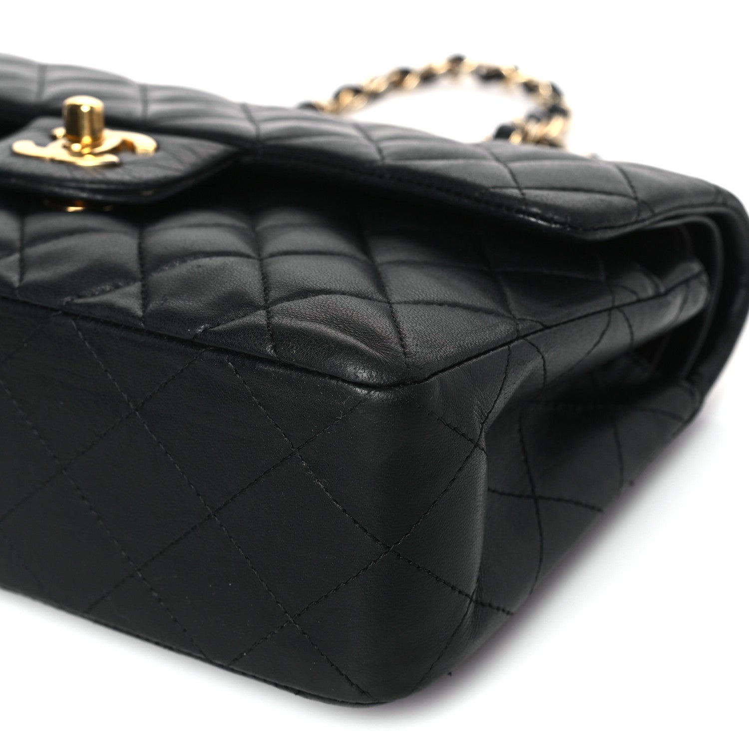 Chanel Lambskin Quilted Small Double Flap Black 9 of 9
