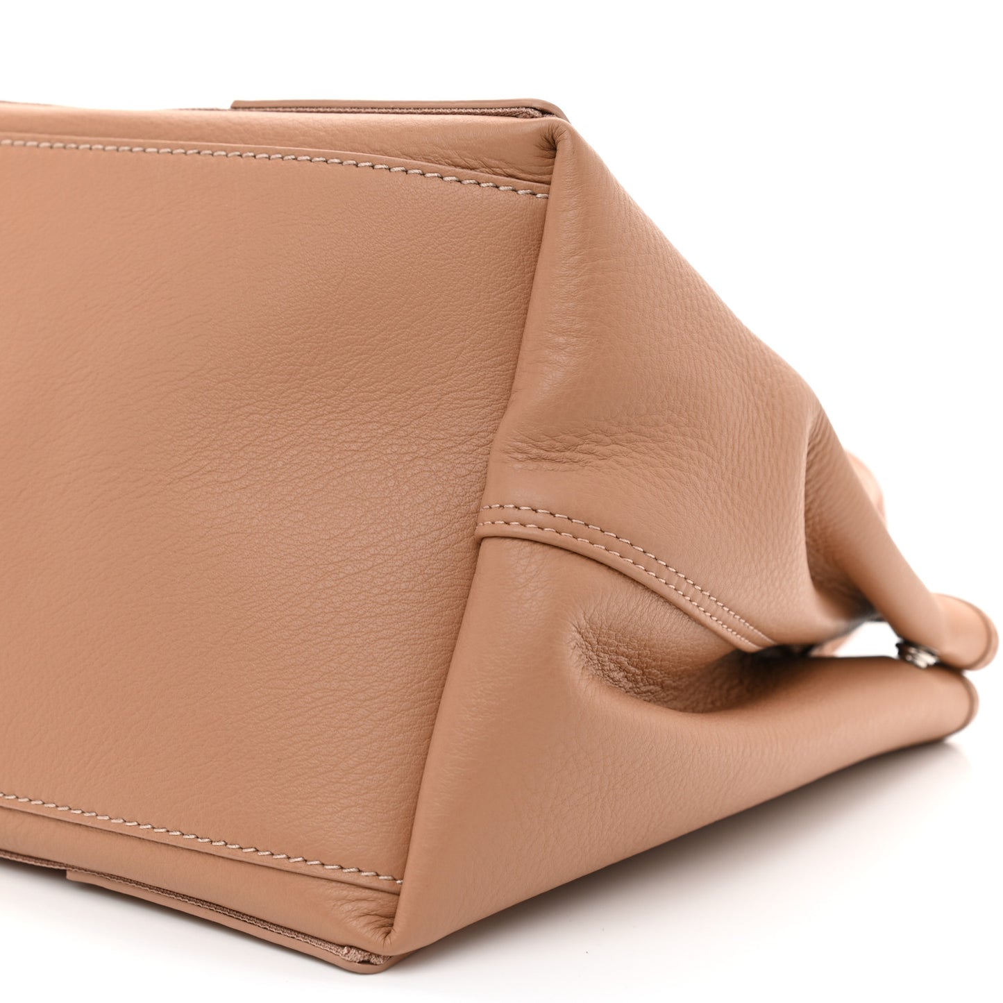 Nappa S Navy Cabas Beige Latte