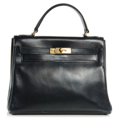 Hermes Box Kelly 28 Navy Bleu 1 of 9