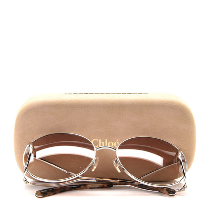 Chloe Jackson Oversized Round Sunglasses CE124S Turtledove 5 of 5