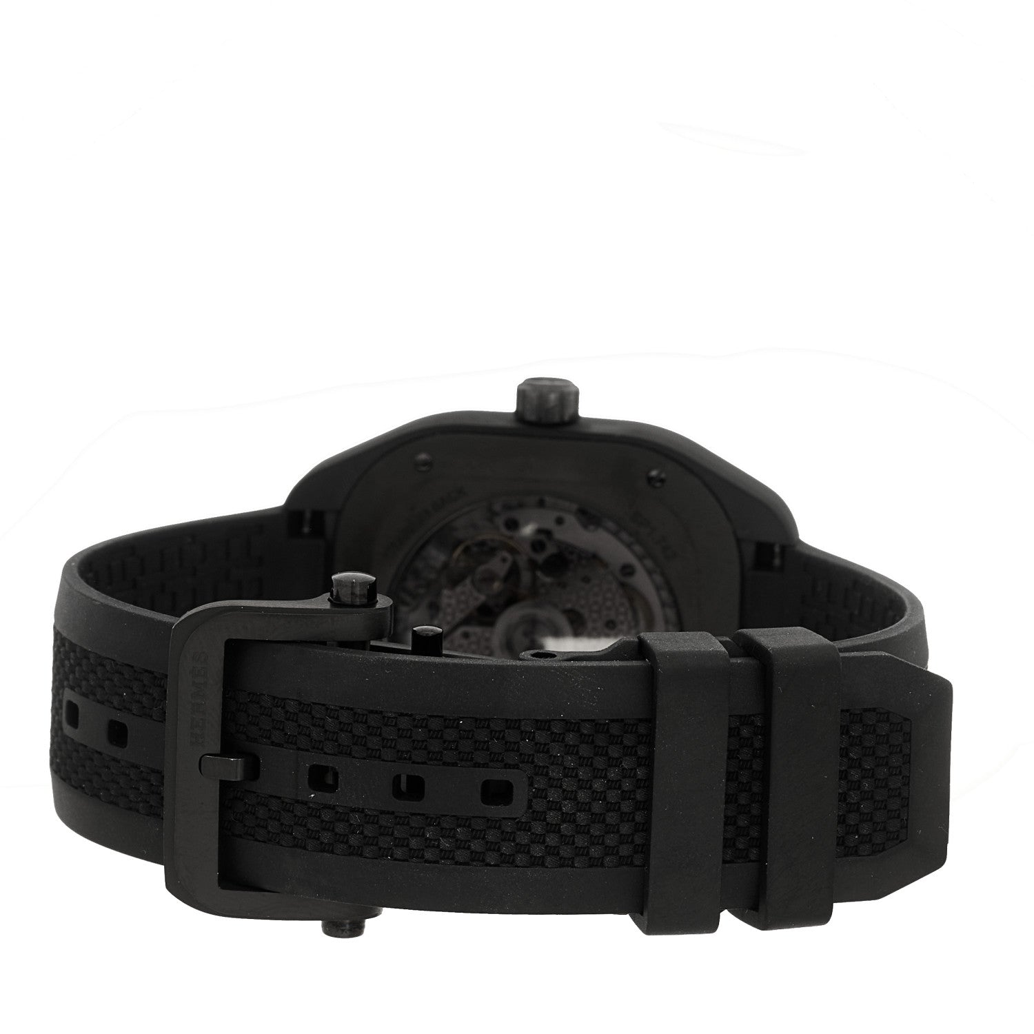 Hermes DLC Coated Titanium Rubber 39mm H08 Automatic Watch Noir 3 of 5