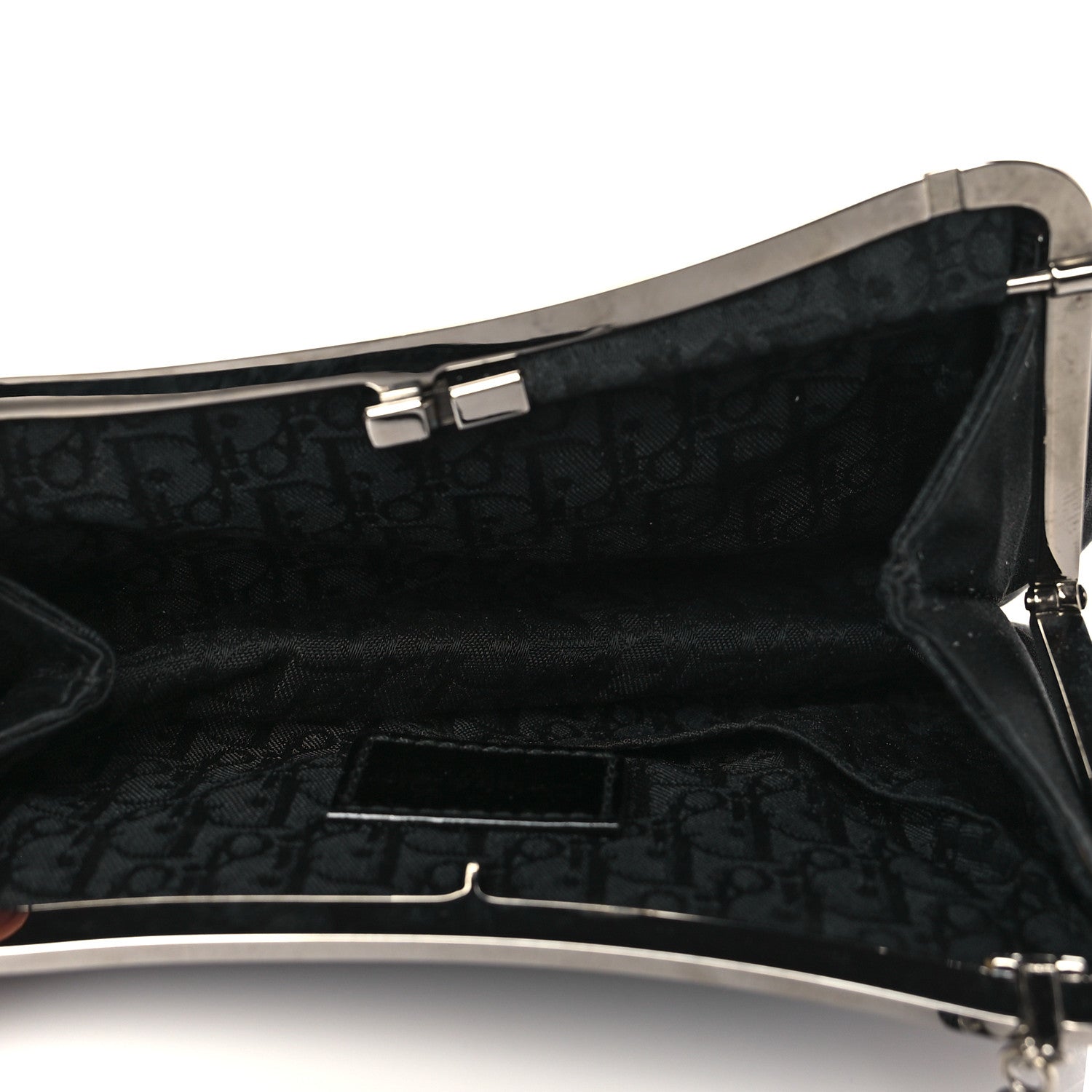 Christian Dior Satin Mini Saddle Black 5 of 10