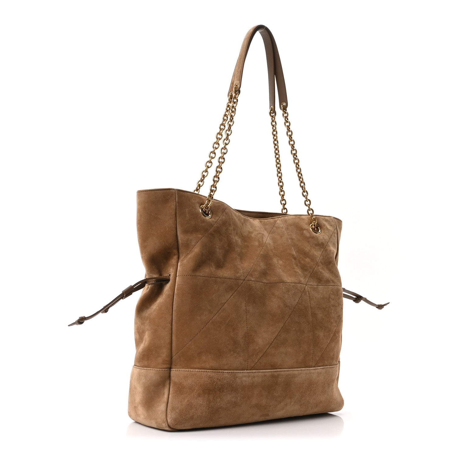 Saint Laurent Suede Medium Jamie Shopping Tote Golden Leaf 4 of 11