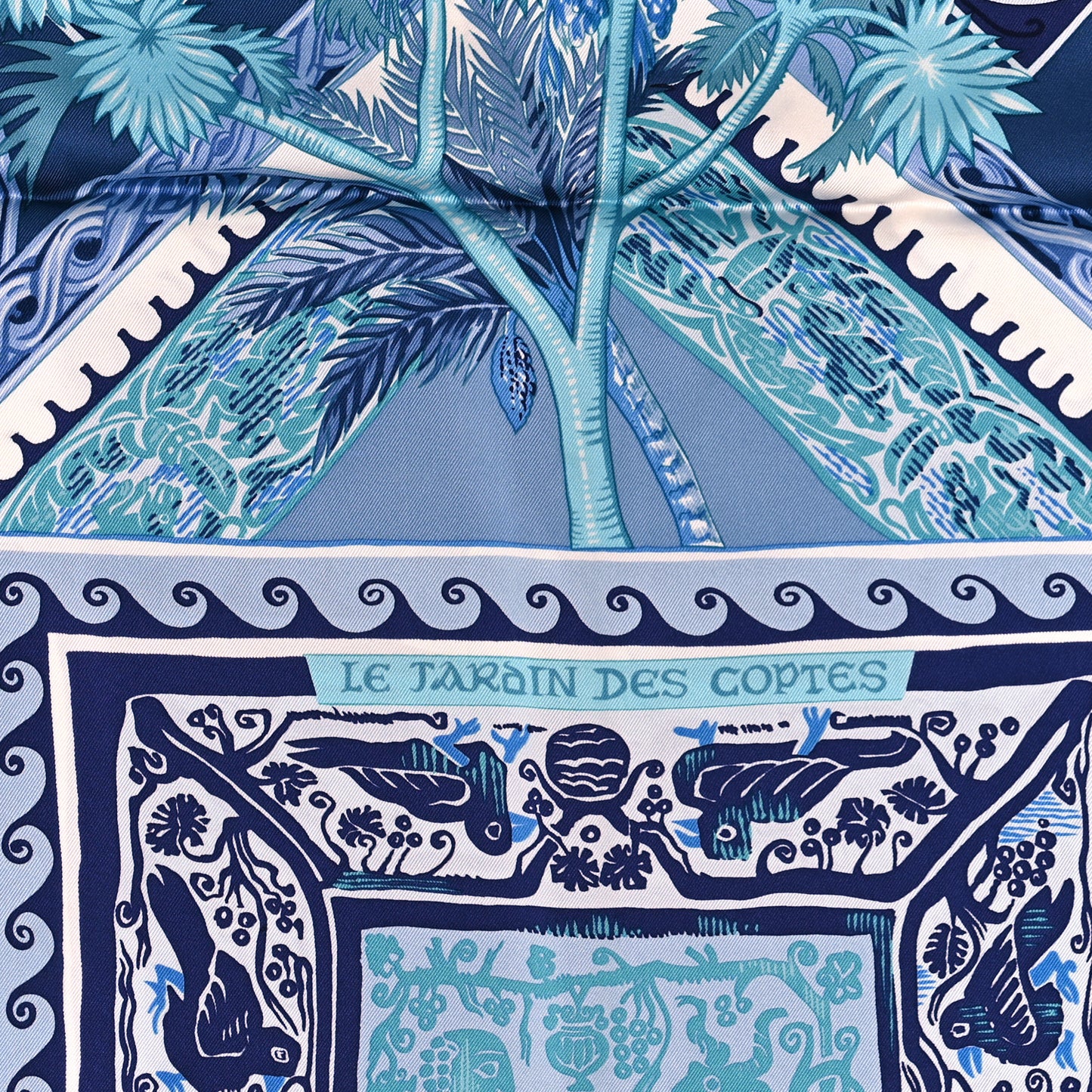 Silk Le Jardin Des Coptes Scarf 90
