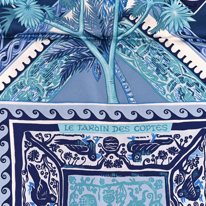 Hermes Silk Le Jardin Des Coptes Scarf 90 4 of 4