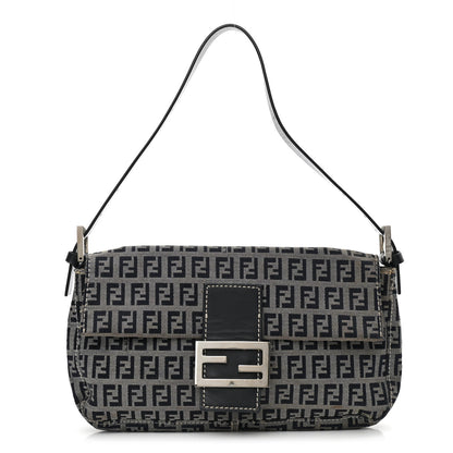 Fendi Zucchino Baguette Navy 1 of 10