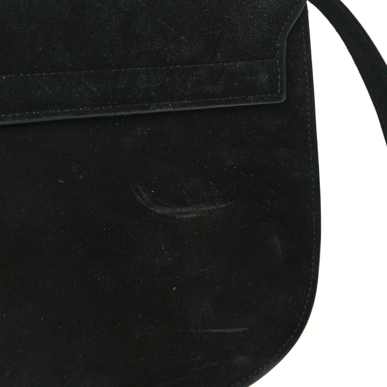 Saint Laurent Suede Calfskin Monogram Medium Kaia Satchel Black 10 of 10