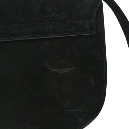 Saint Laurent Suede Calfskin Monogram Medium Kaia Satchel Black 10 of 10