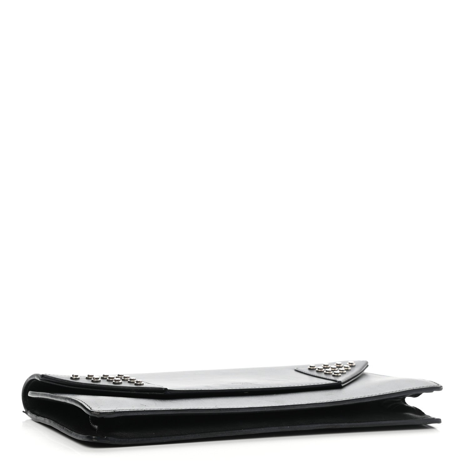 Saint Laurent Calfskin Studded Betty Clutch Black 4 of 13