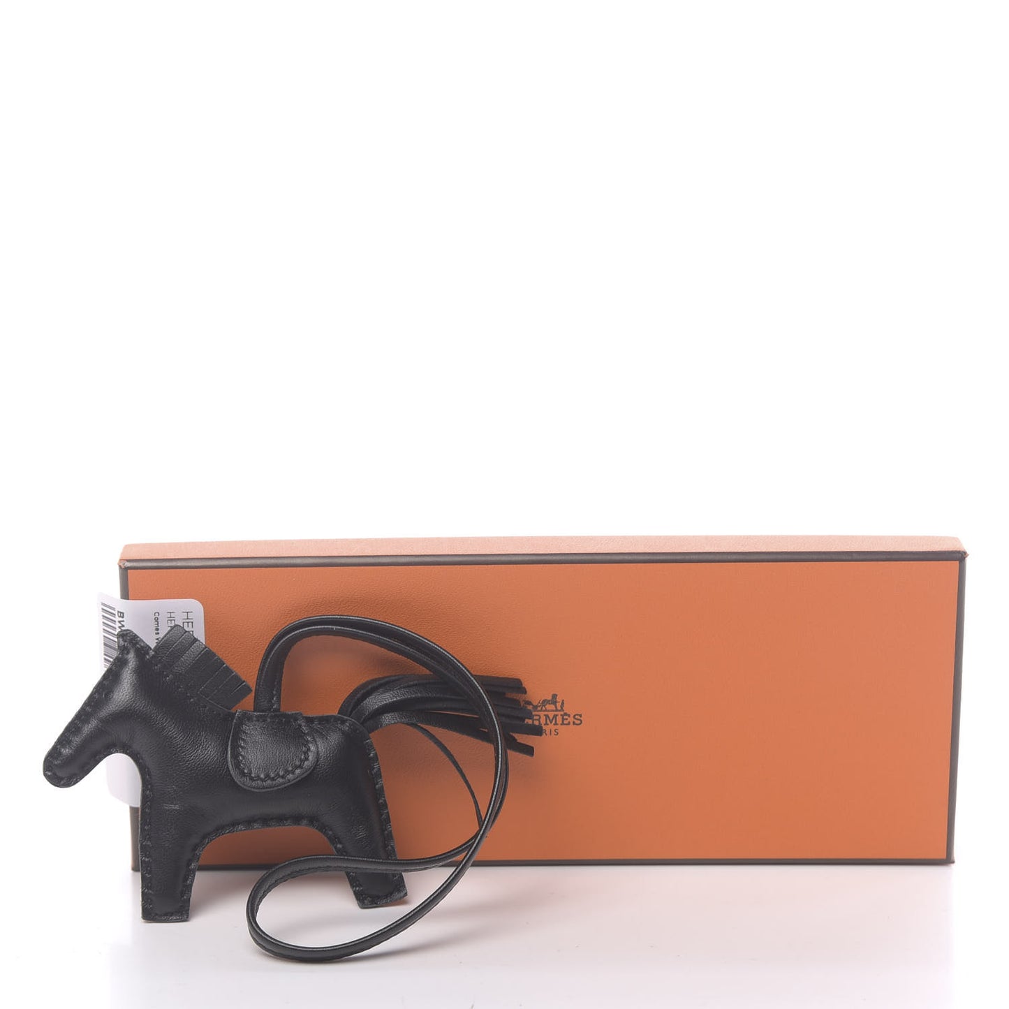 Milo Lambskin Grigri Rodeo Horse Bag Charm PM So Black