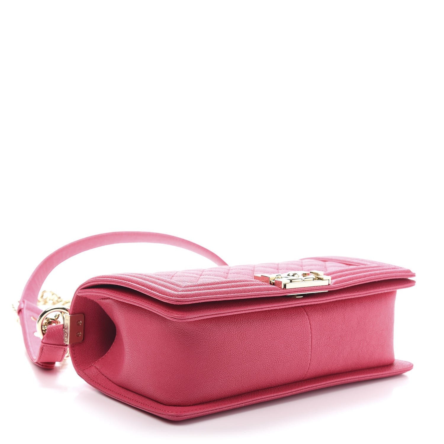 Chanel Caviar Quilted Medium Boy Flap Fuchsia 4 of 10