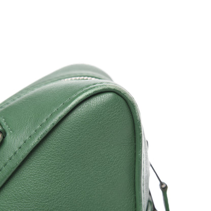 Balenciaga Shiny Day Calfskin S Triangle Duffle Vert Irlandais 11 of 13