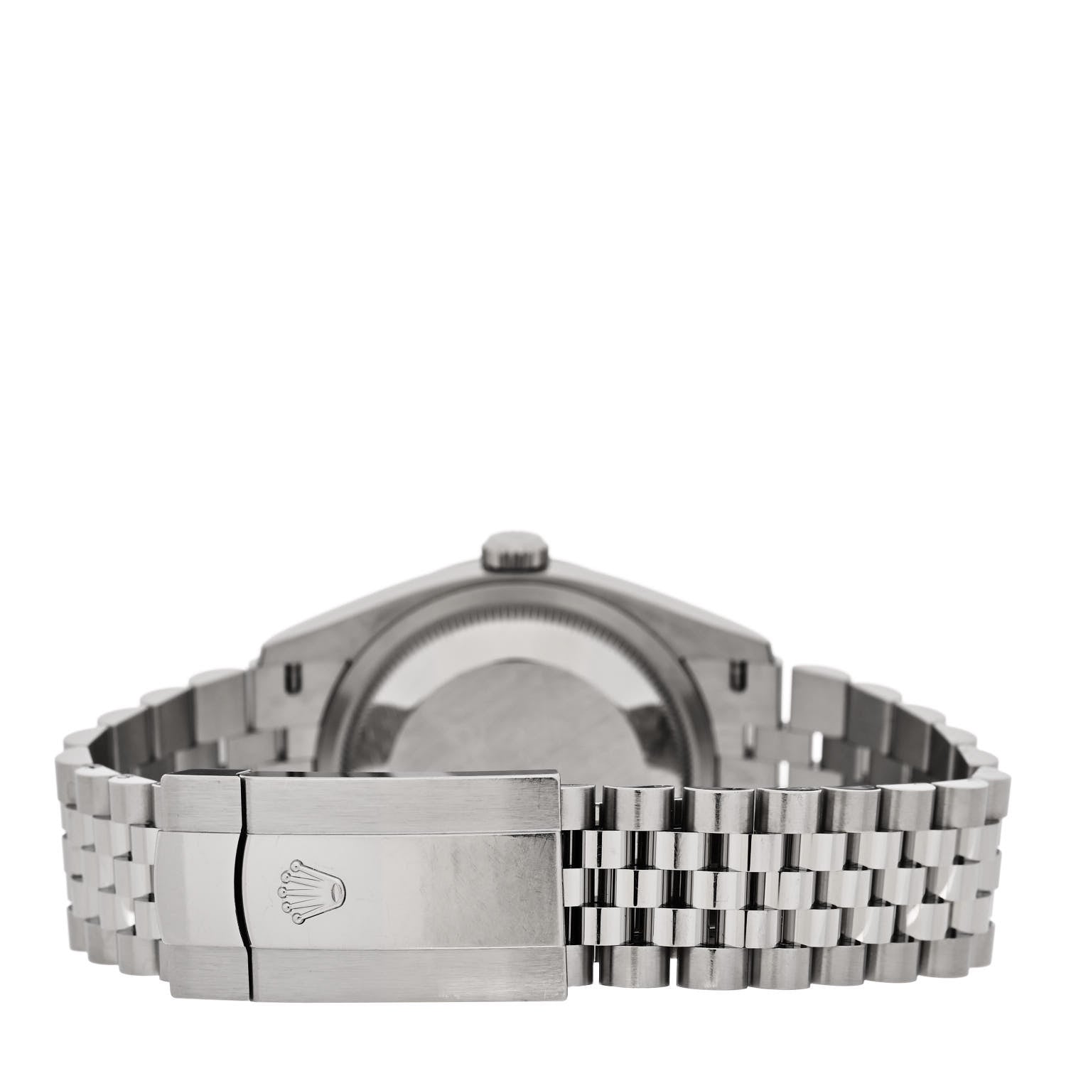 Rolex Stainless Steel 18K White Gold Diamond 36mm Oyster Perpetual Datejust Watch Pink 126234 3 of 5