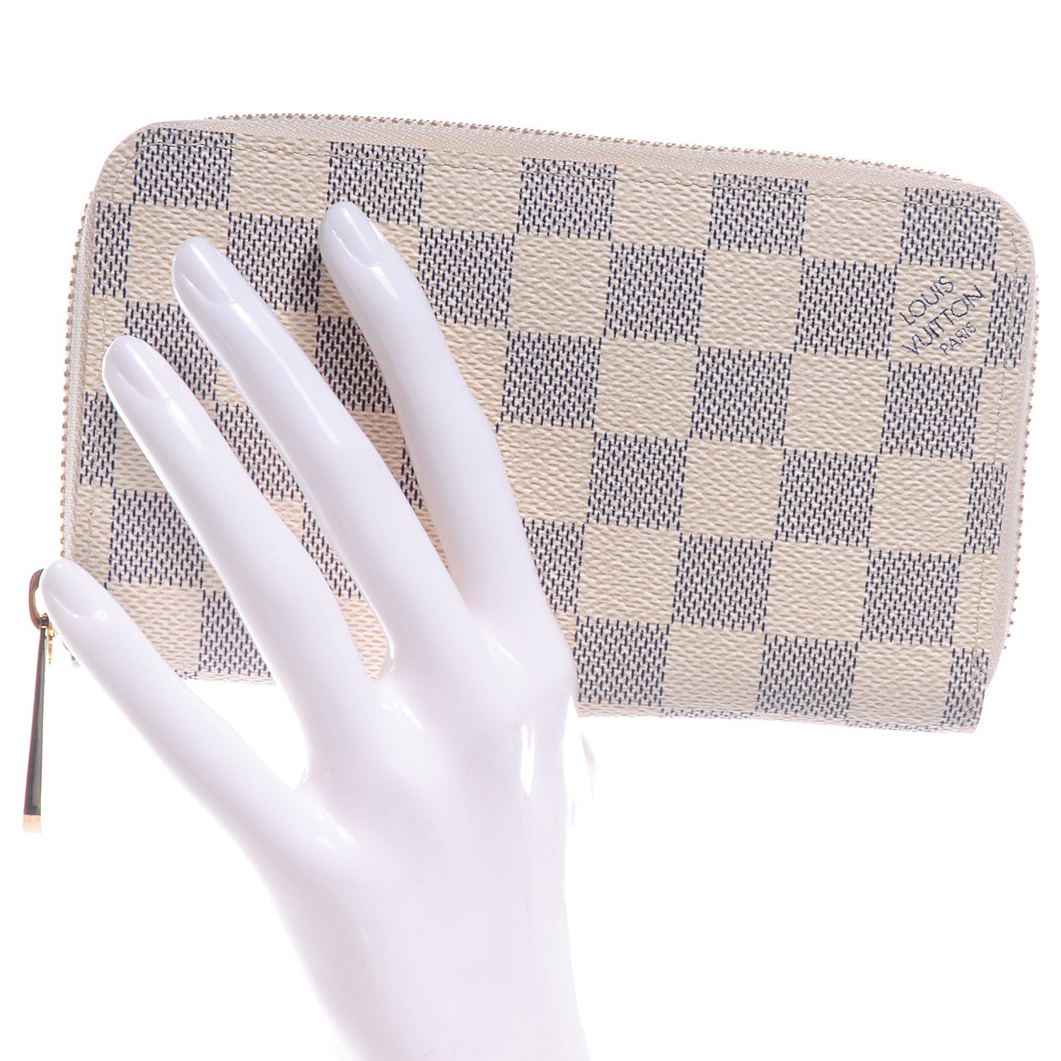 Louis Vuitton Damier Azur Compact Zippy Wallet 2 of 8