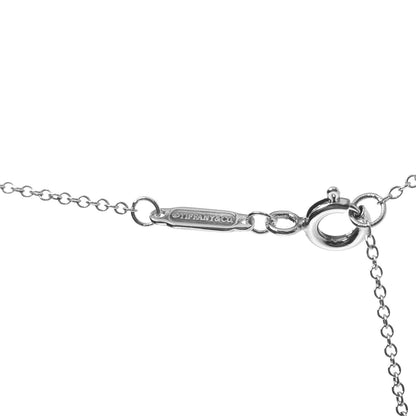 Tiffany Sterling Silver Large T Smile Pendant Necklace 6 of 7