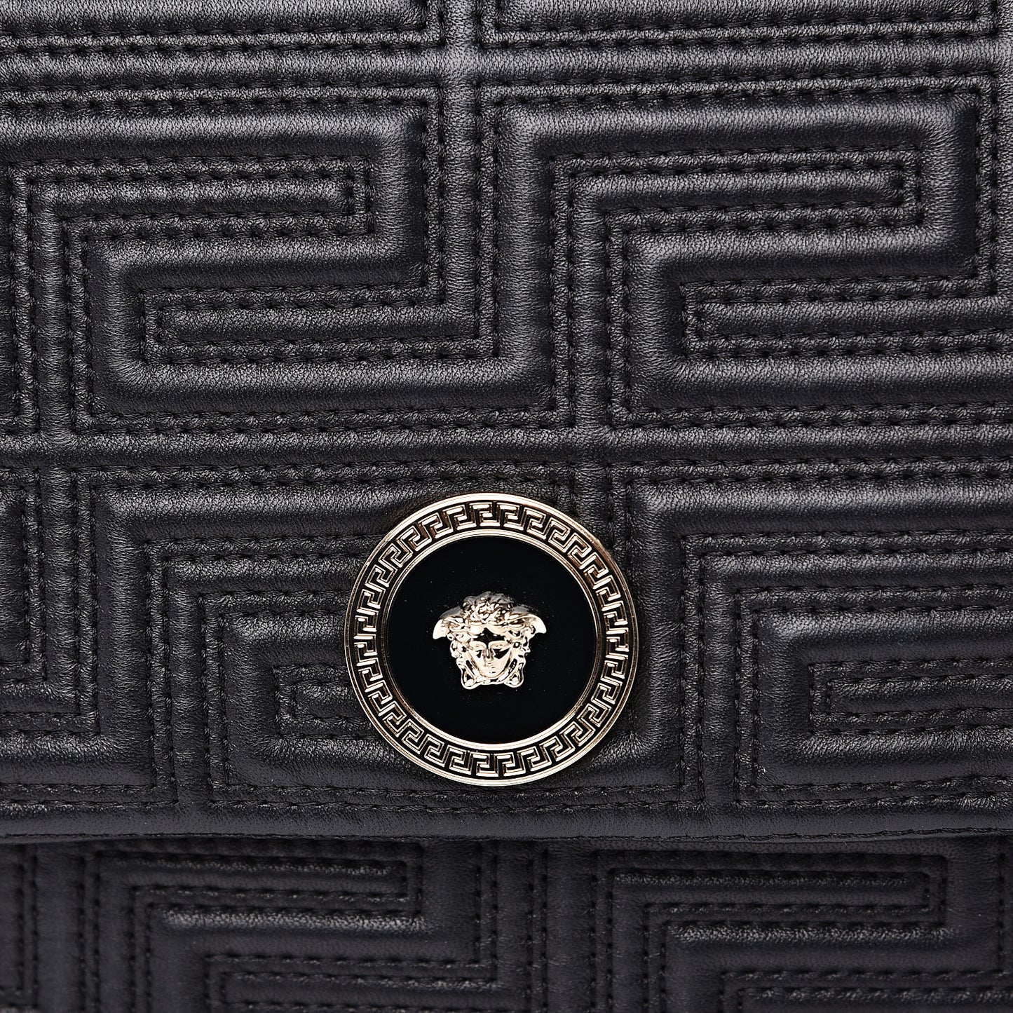 Nappa Quilted Shoulder Bag Black