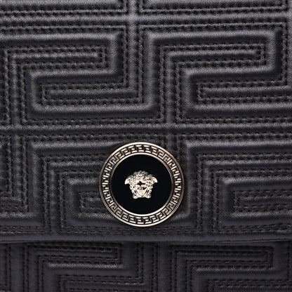 Versace Nappa Quilted Shoulder Bag Black 9 of 12