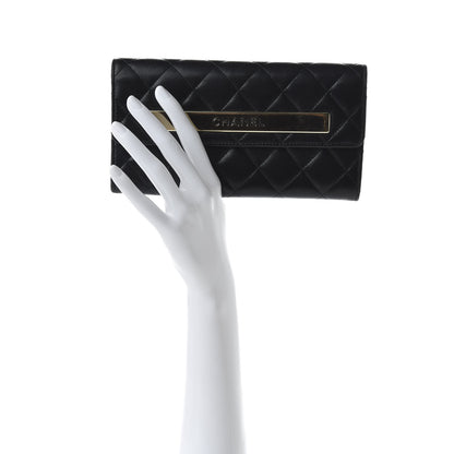 Chanel Lambskin Quilted Trendy CC Large Gusset Flap Wallet Black 2 of 9