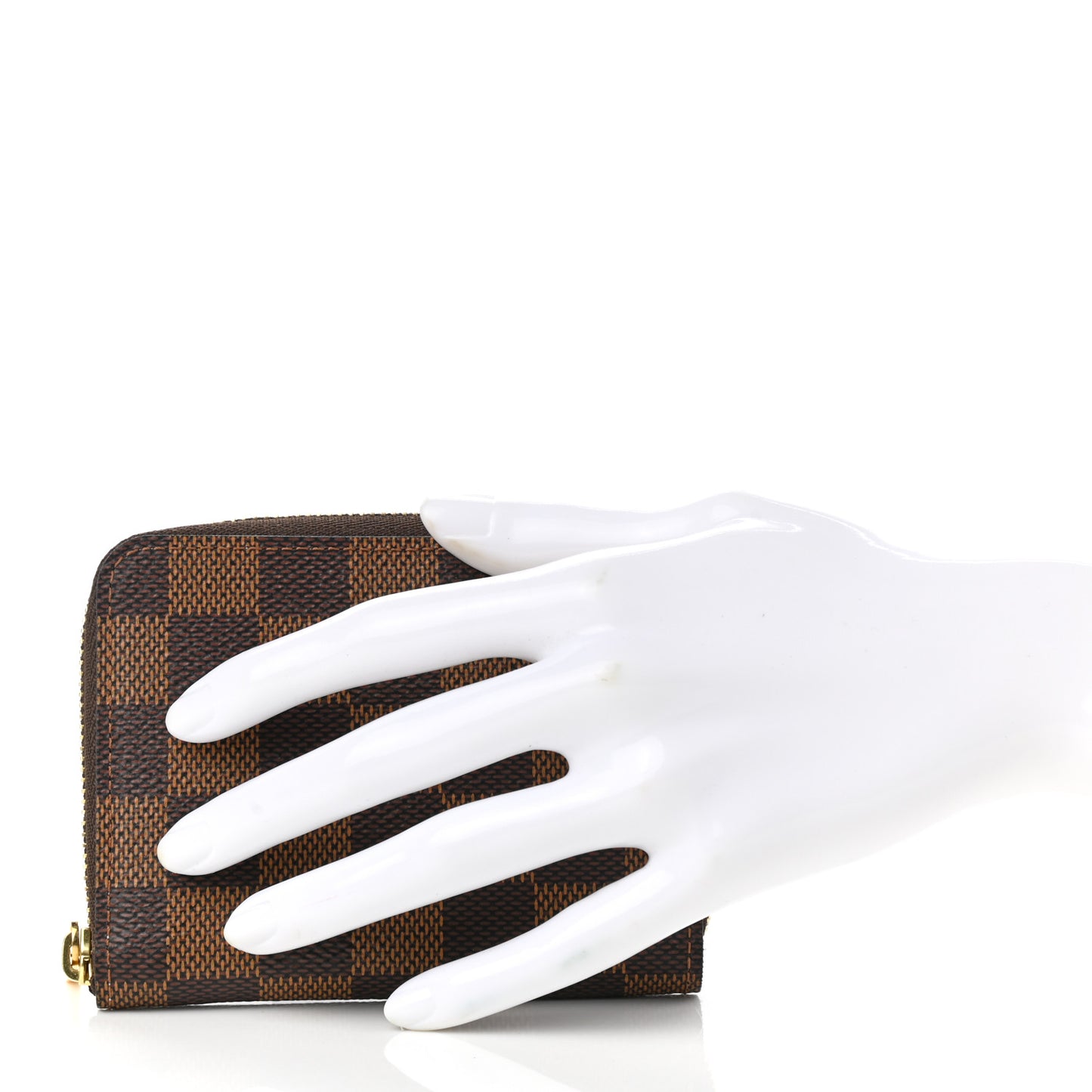 Damier Ebene Zippy Coin Purse Rose Ballerine