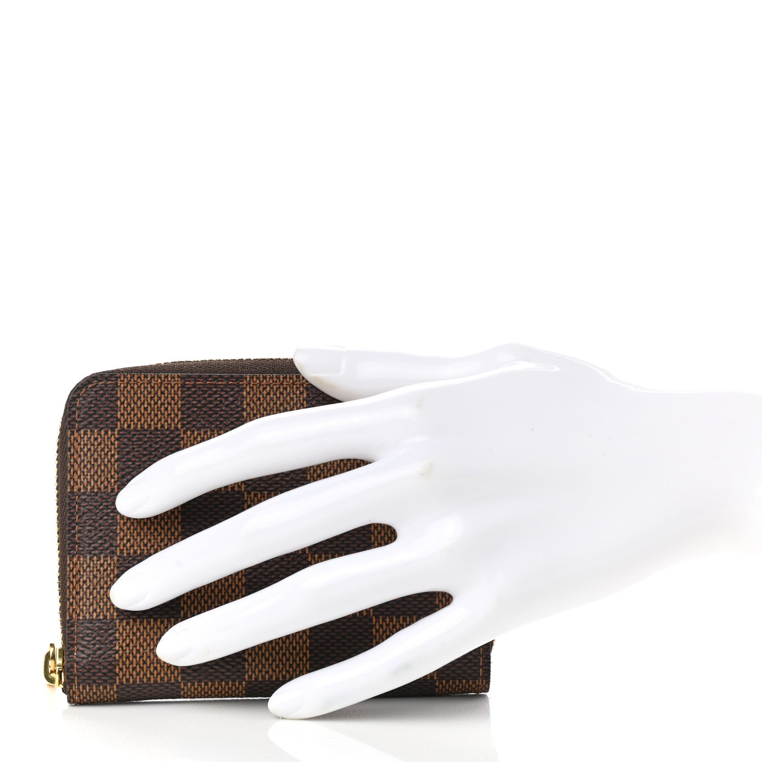 Louis Vuitton Damier Ebene Zippy Coin Purse Rose Ballerine 2 of 7