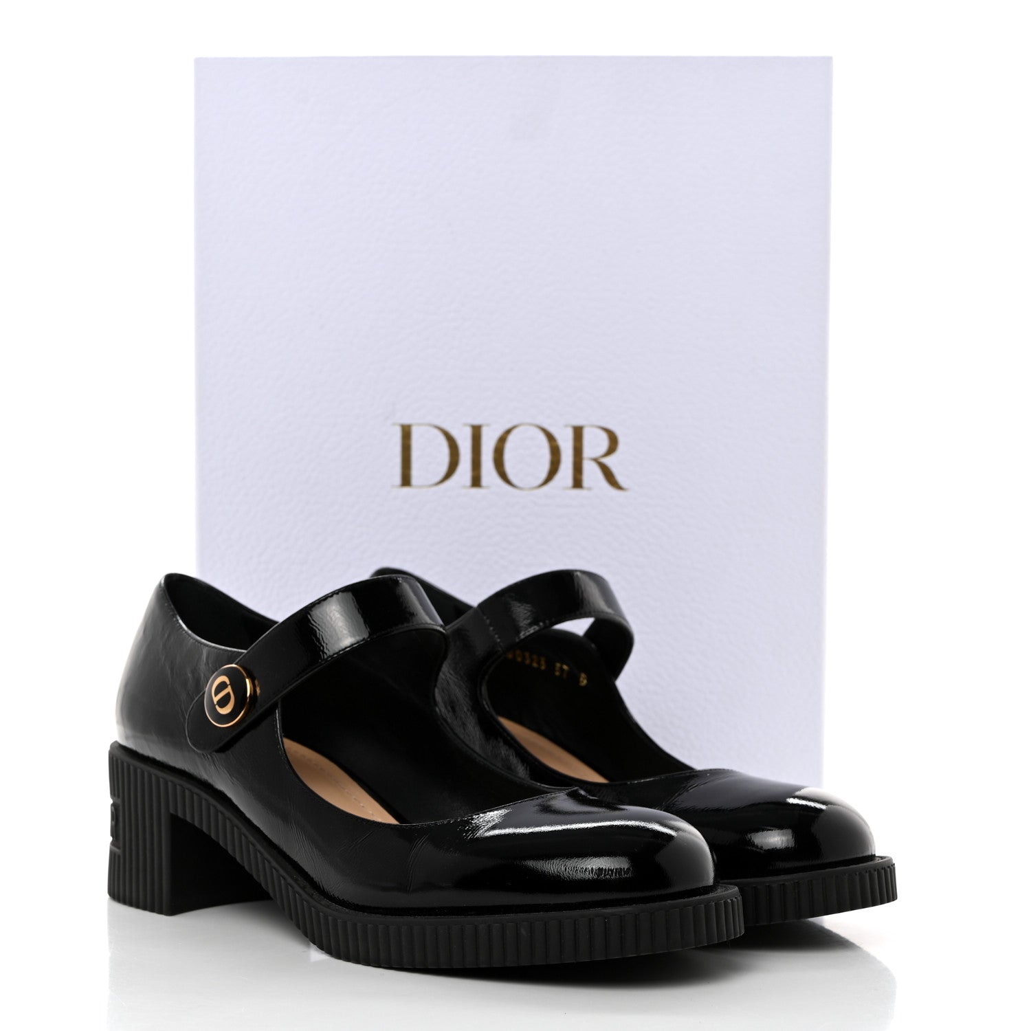Christian Dior Crinkled Calfskin D-Doll 55mm Pumps 37 Black 9 of 9