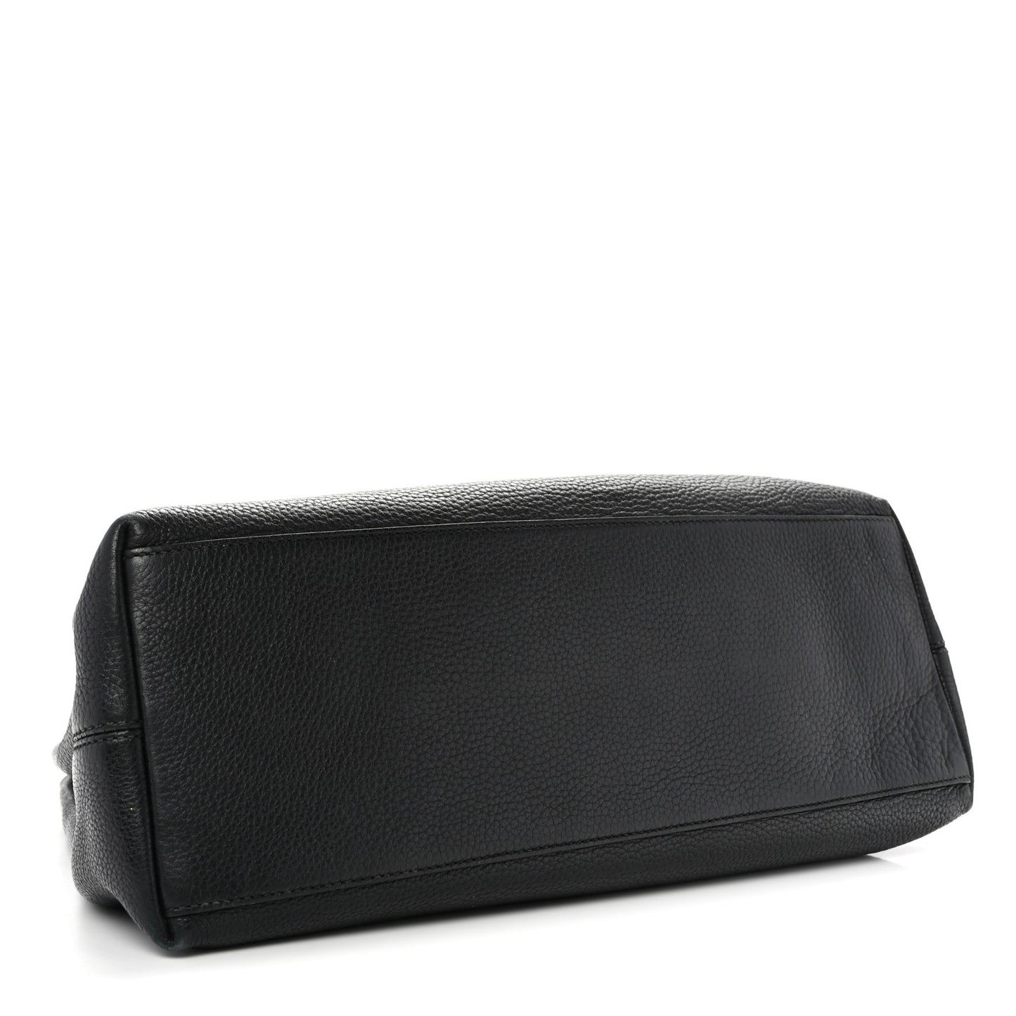 Pebbled Calfskin Medium Soho Chain Shoulder Bag Black