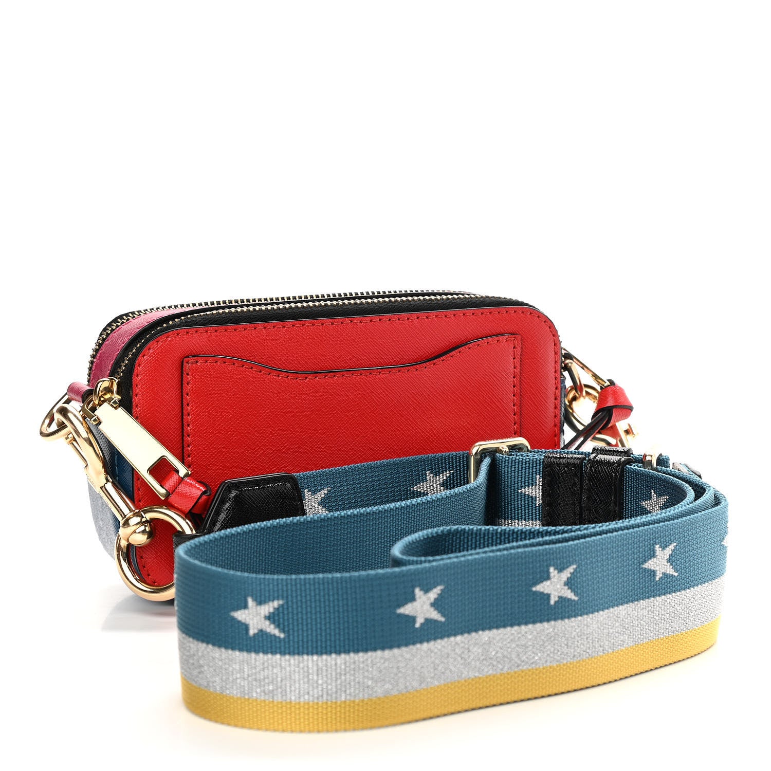 Marc Jacobs Saffino Small Snapshot Colour Block Camera Bag Red Pepper Multicolor 3 of 14