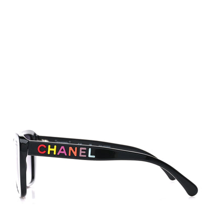 Chanel Acetate Polarized Butterfly Sunglasses 71548A Black 3 of 10