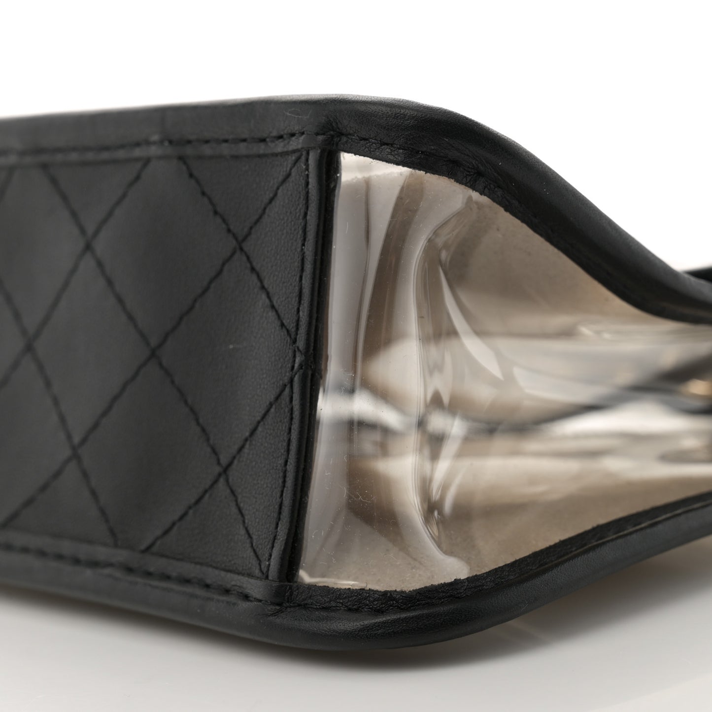 Lambskin PVC Medium Sand By The Sea Flap Black