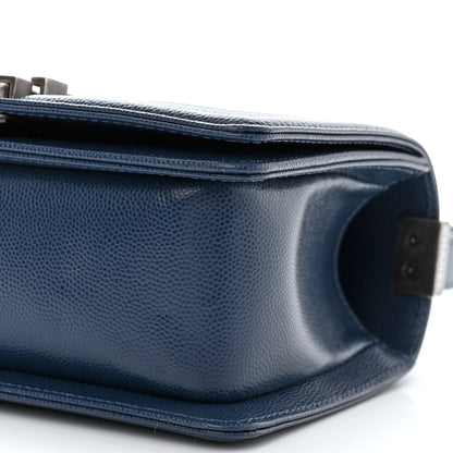 Chanel Caviar Quilted Small Boy Flap Blue 10 of 10