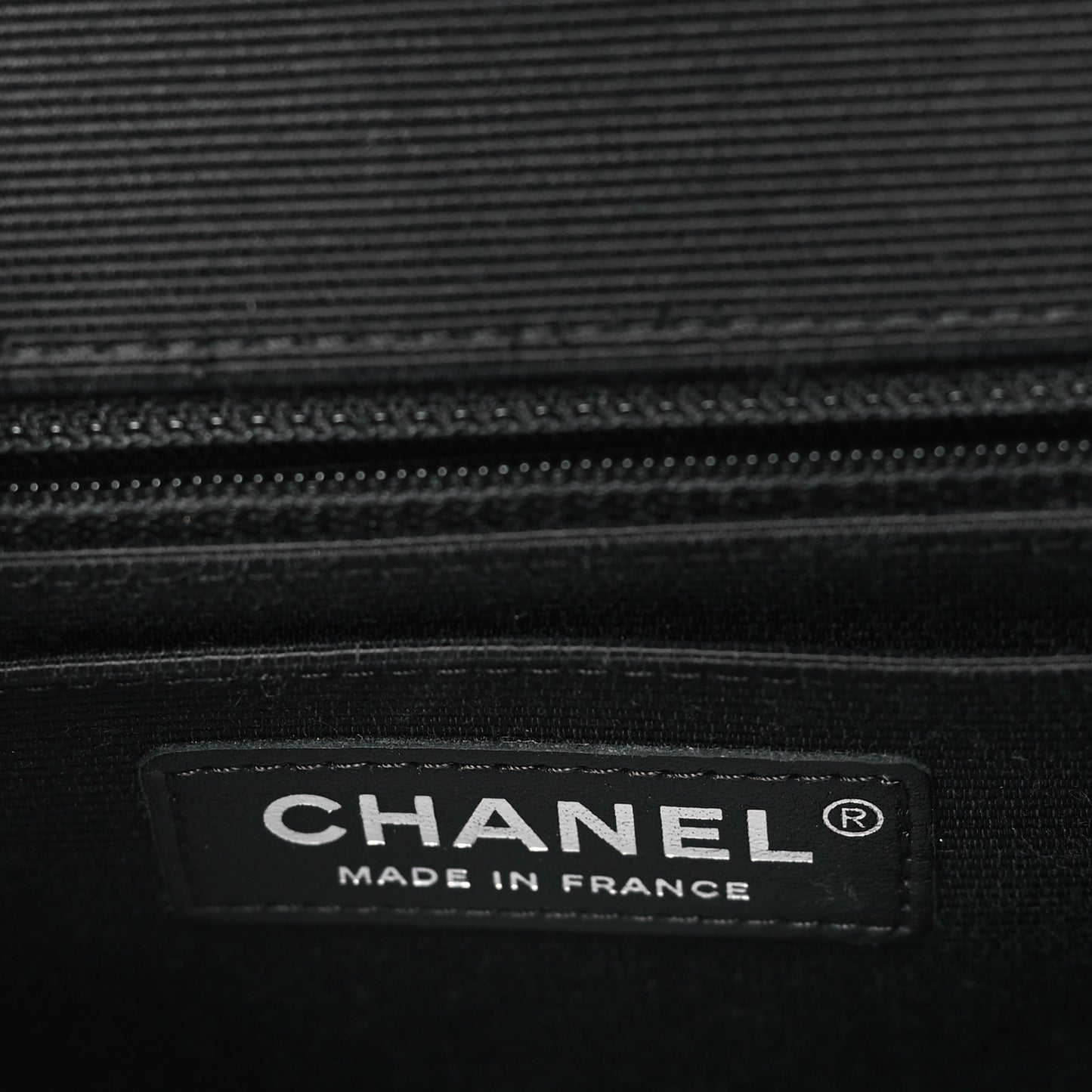 Ribbon Tweed Mini Rectangular Flap Black Ivory