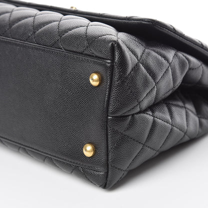 Chanel Caviar Quilted Small Coco Handle Flap Black 14 of 14