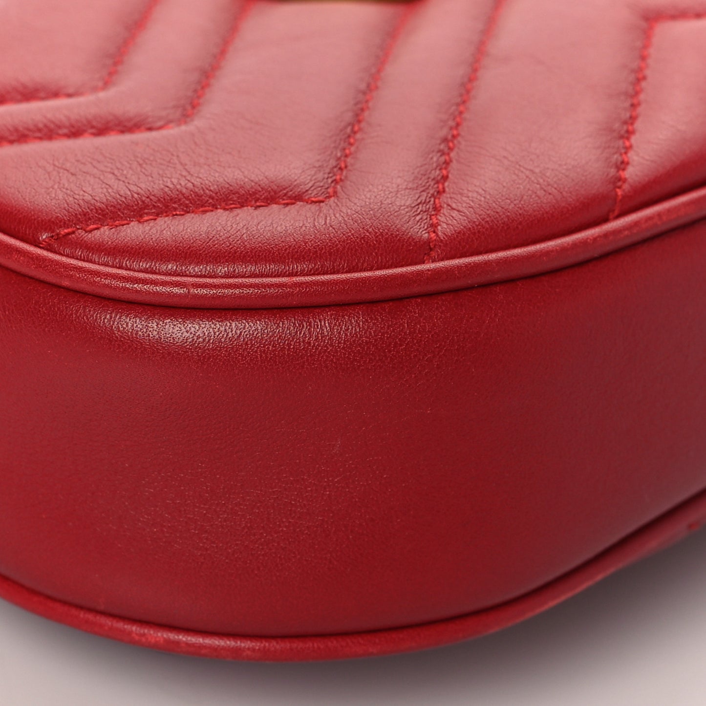 Calfskin Matelasse GG Marmont Belt Bag 75 30 Hibiscus Red