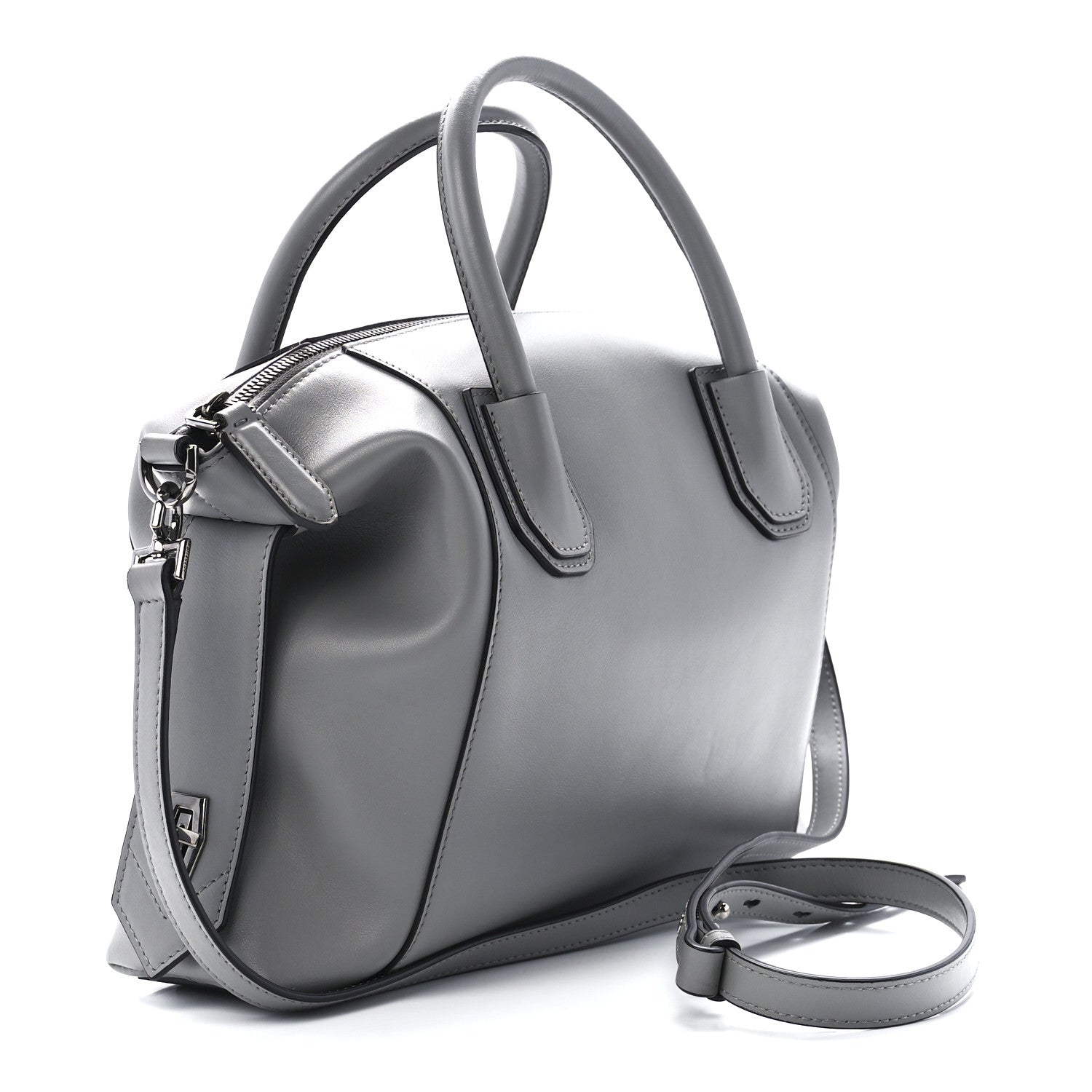 Givenchy Smooth Calfskin Small Soft Antigona Cloud Grey 3 of 10
