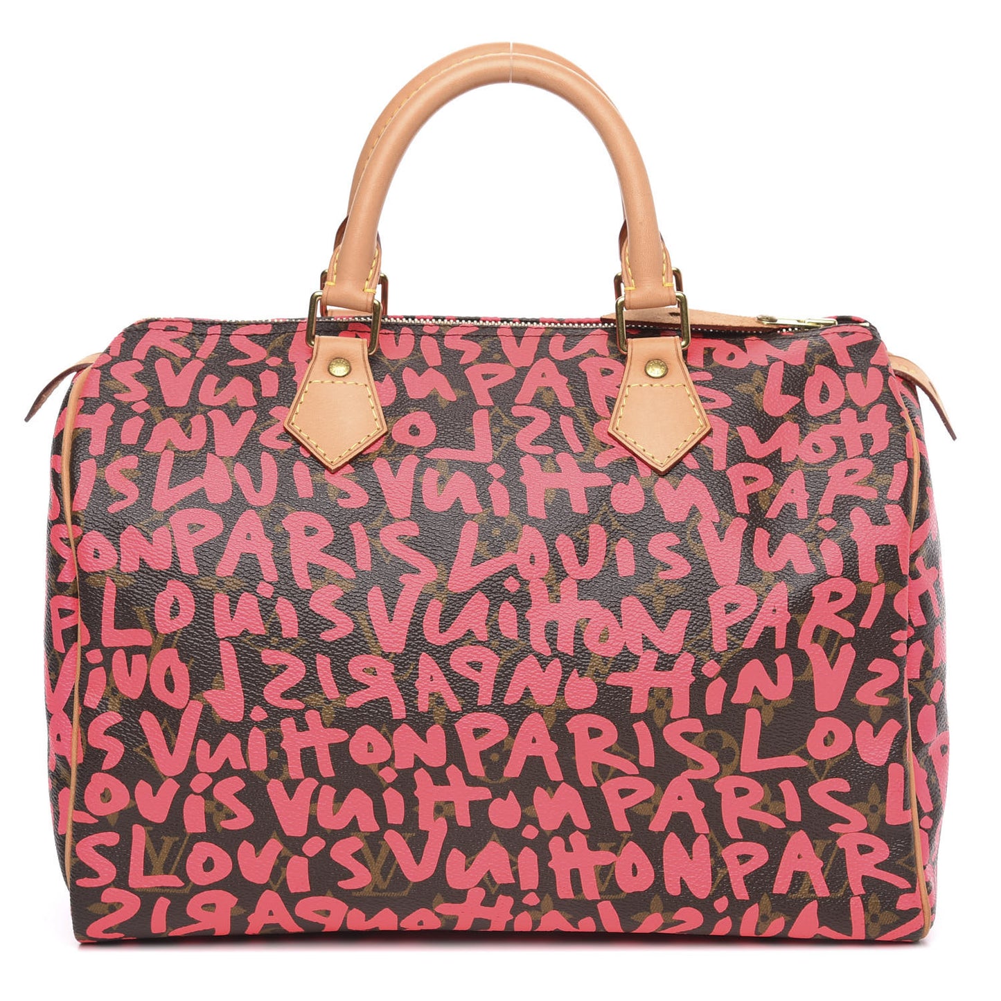 Monogram Graffiti Speedy 30 Fuchsia