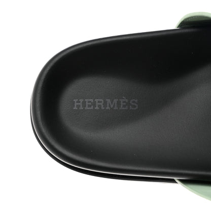 Hermes Epsom Womens Chypre Sandals 38 Vert Jade 7 of 9