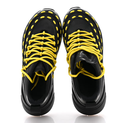 Bottega Veneta Calfskin Speedster Sneakers 43 Black Yellow 2 of 11