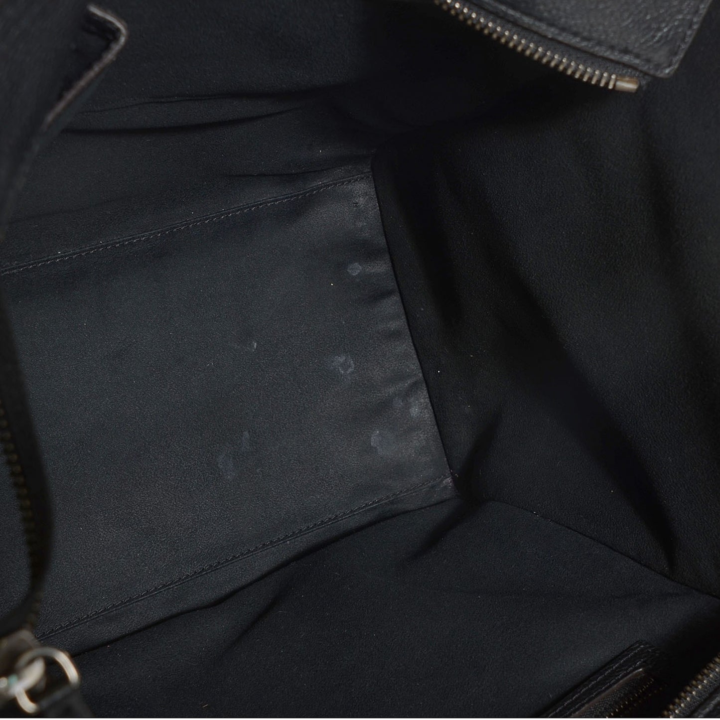 Drummed Calfskin Mini Luggage Black