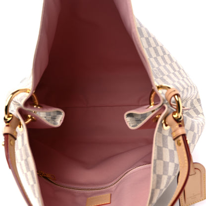 Louis Vuitton Damier Azur Graceful MM Rose Ballerine 5 of 8